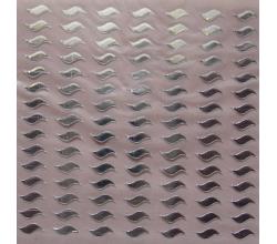 105 Buegelpailletten  Welle 8 x 3 mm spiegel silber